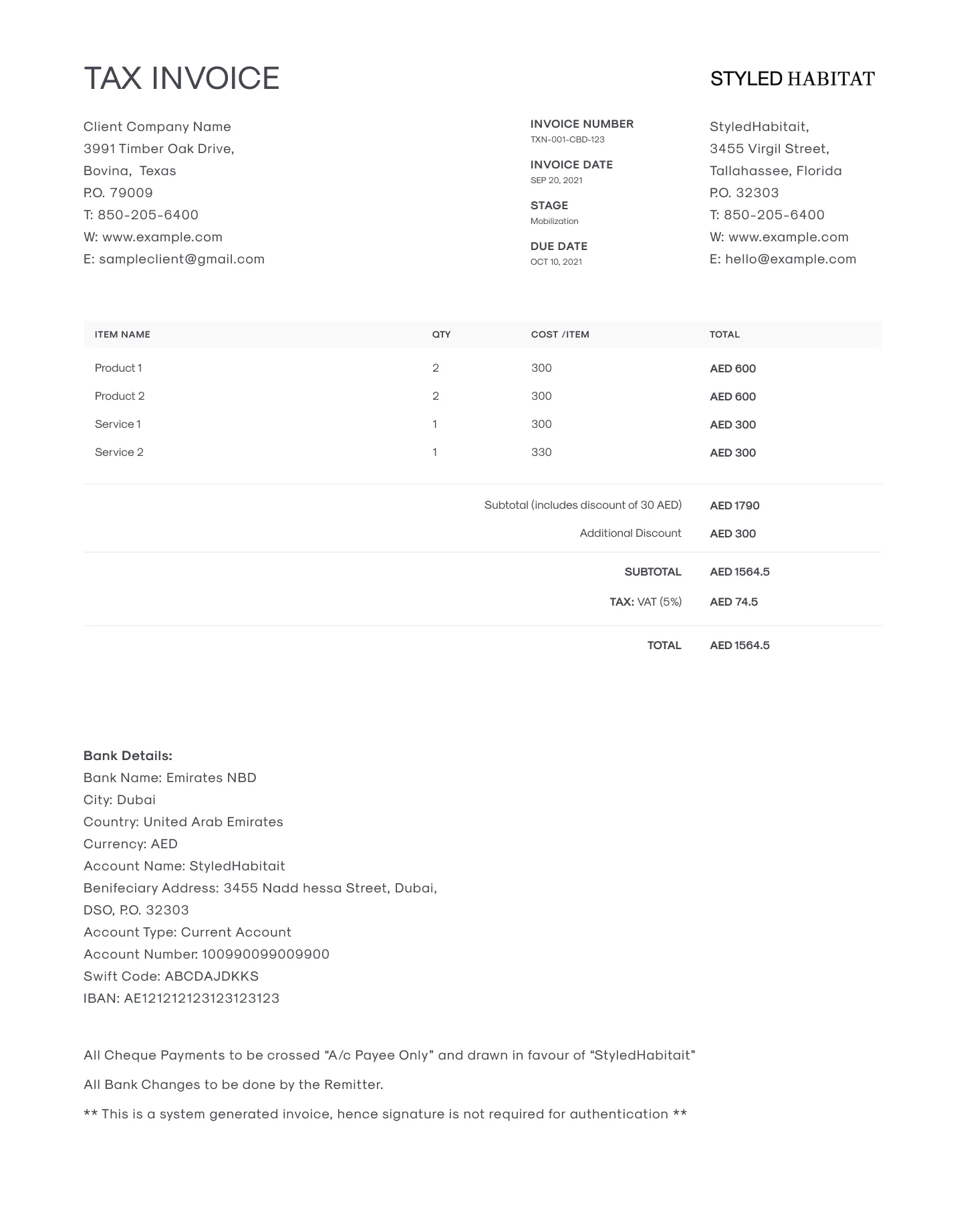 Invoice Template