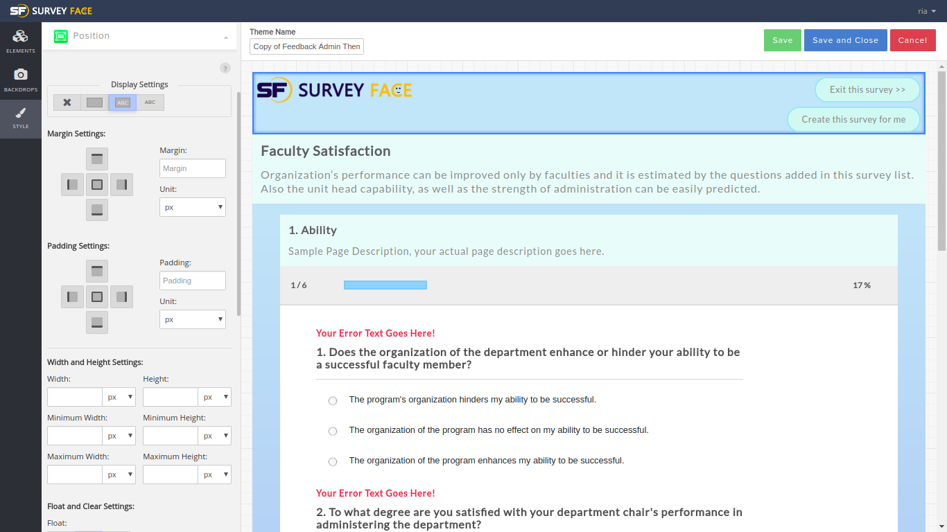 Survey collector